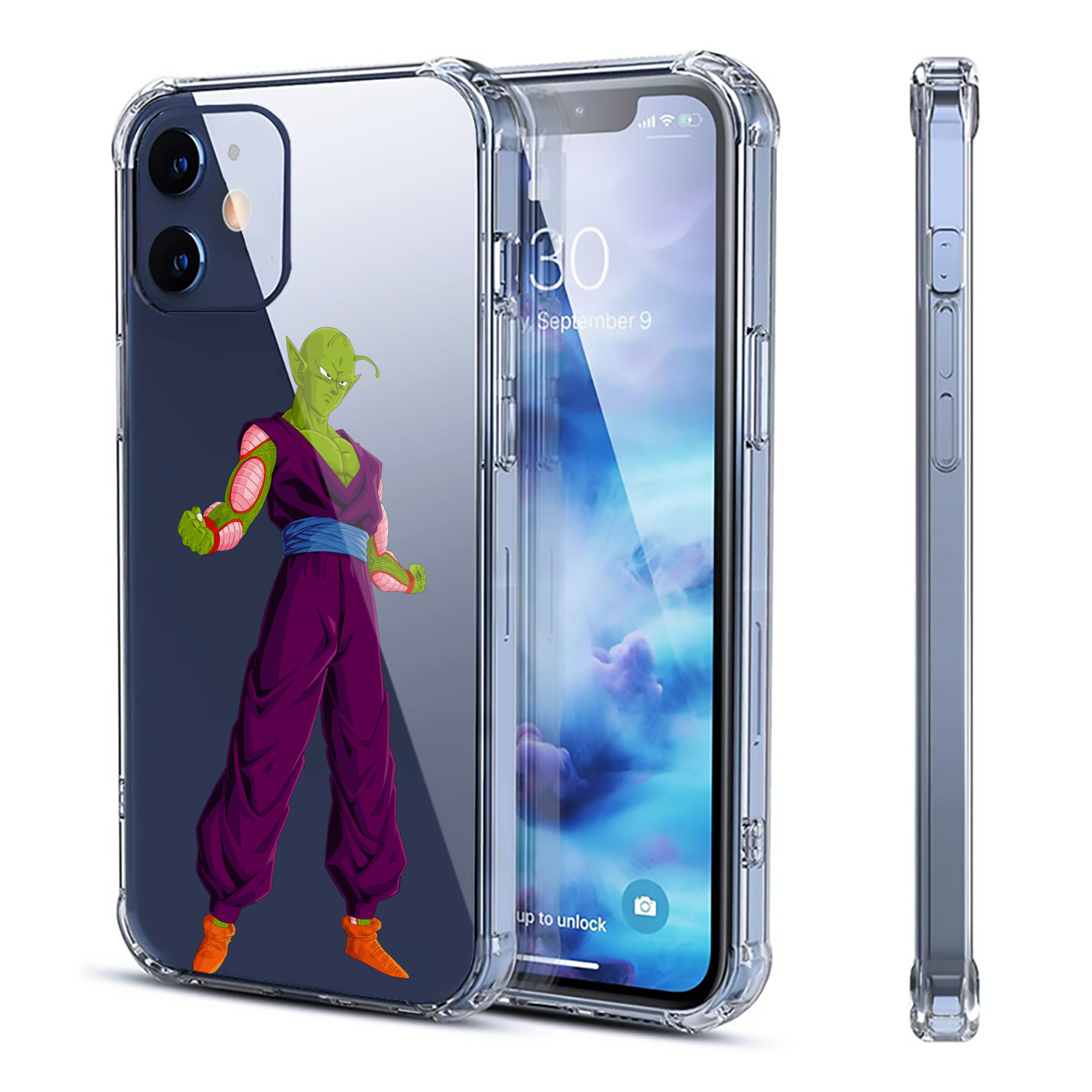 （画像用） ドラゴンボール ピッコロ DRAGON BALL Piccolo 【iPhone 12シリーズ対応】透明スマホケース（クリアソフトケース）